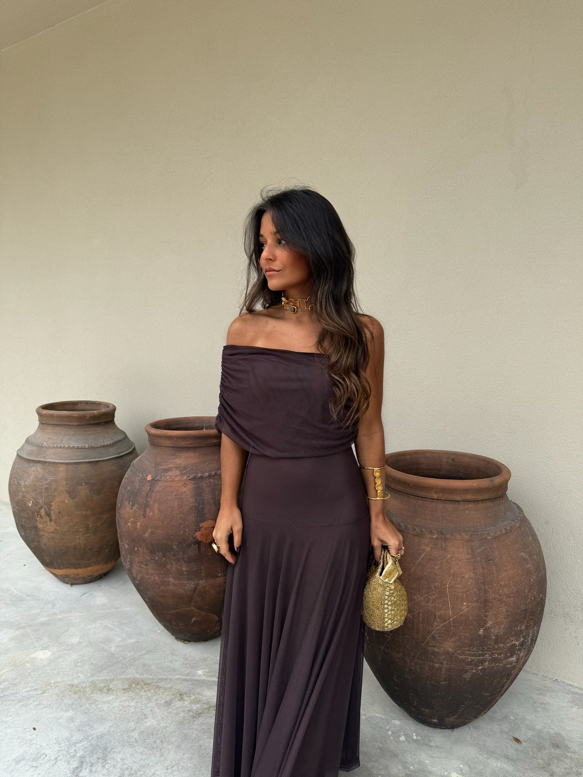 Toledo Dress - Marrón