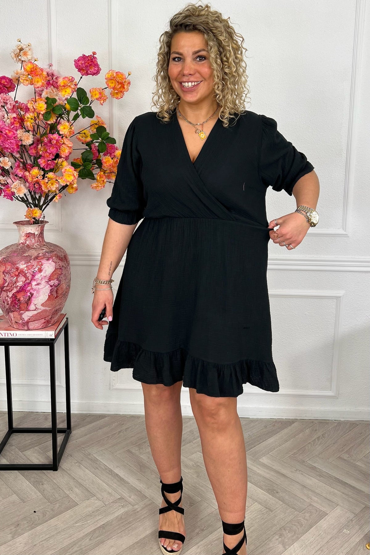 Vestido corto Florence Mousseline
