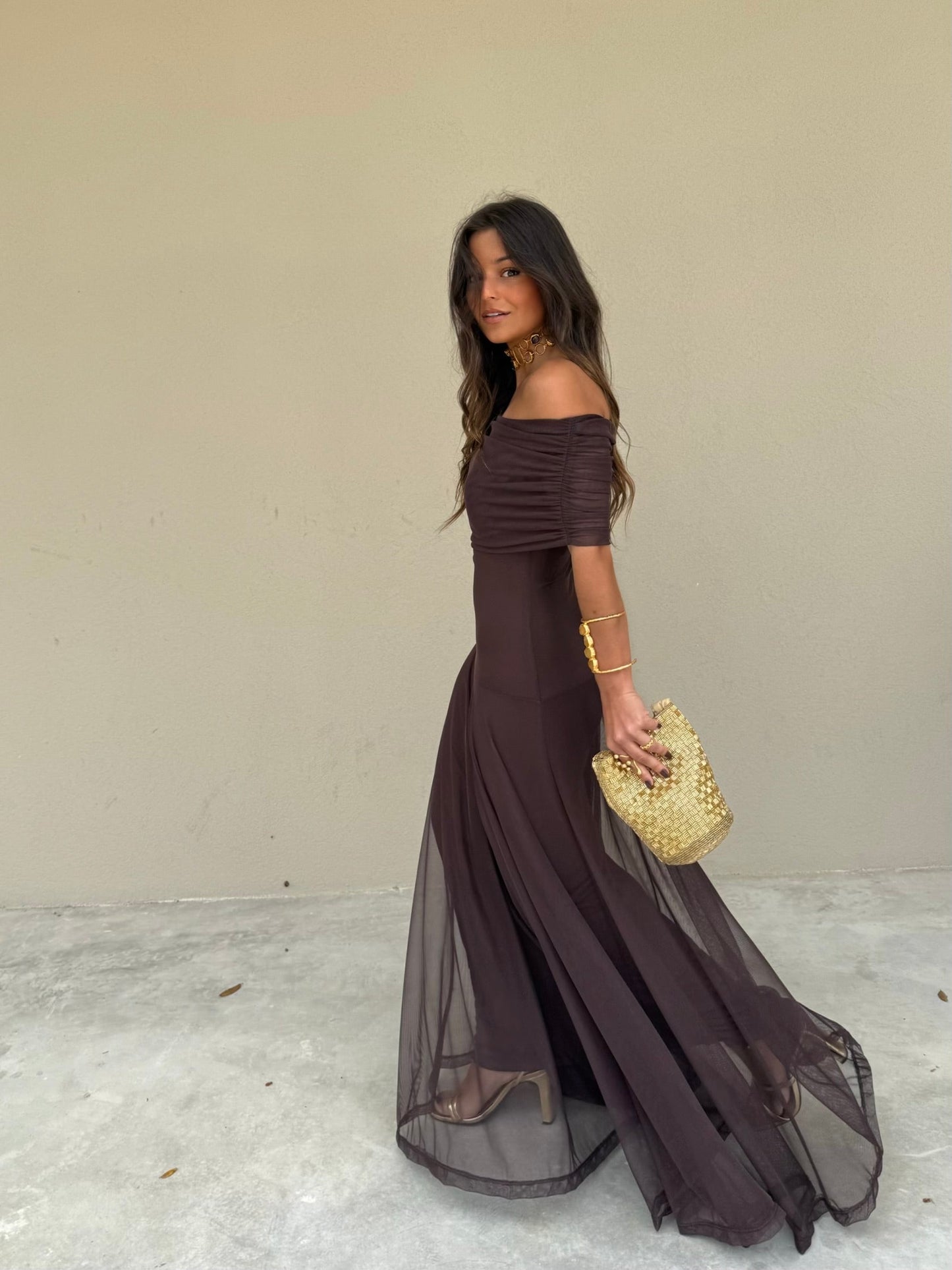 Toledo Dress - Marrón