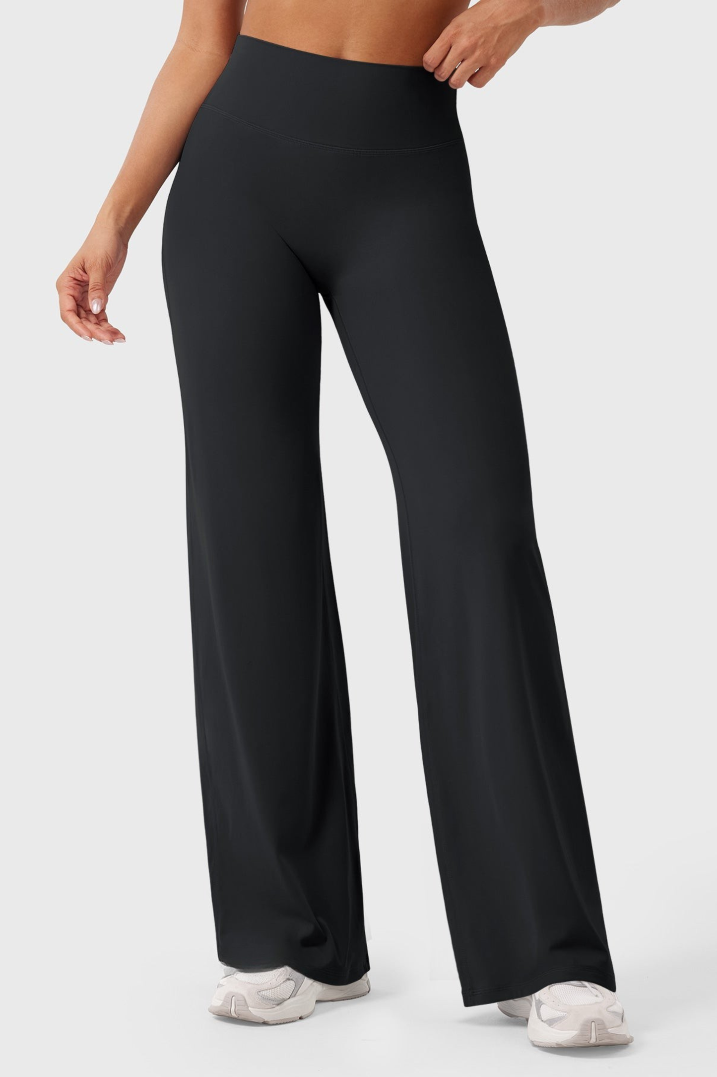 Leggings straight tiro alto