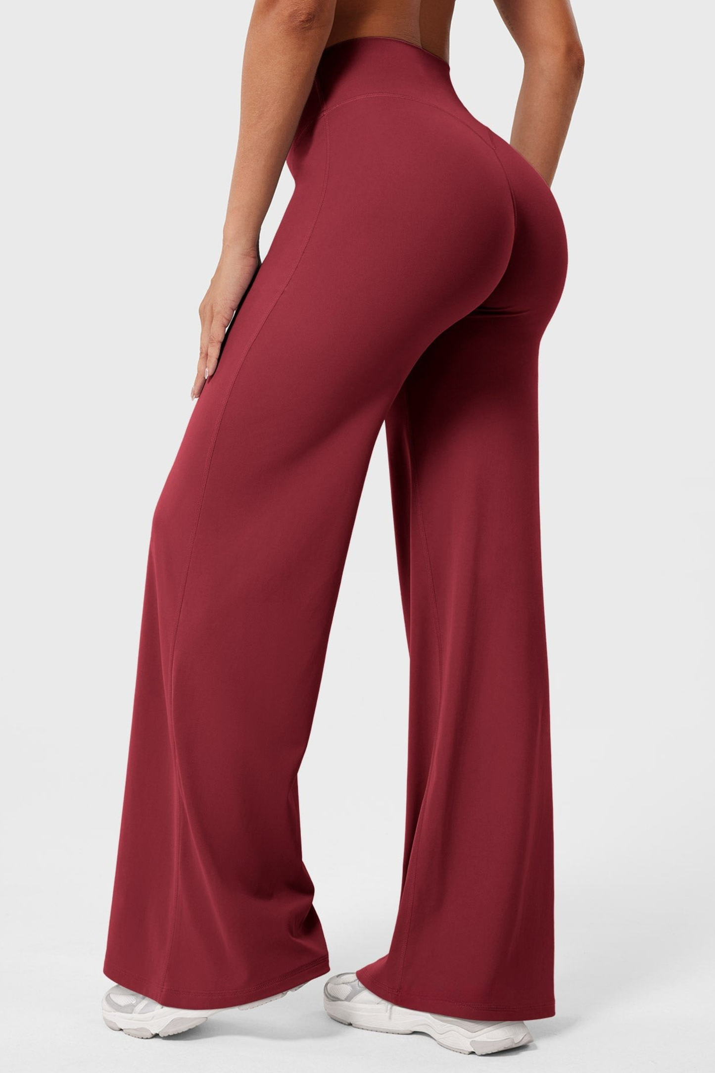Leggings straight tiro alto