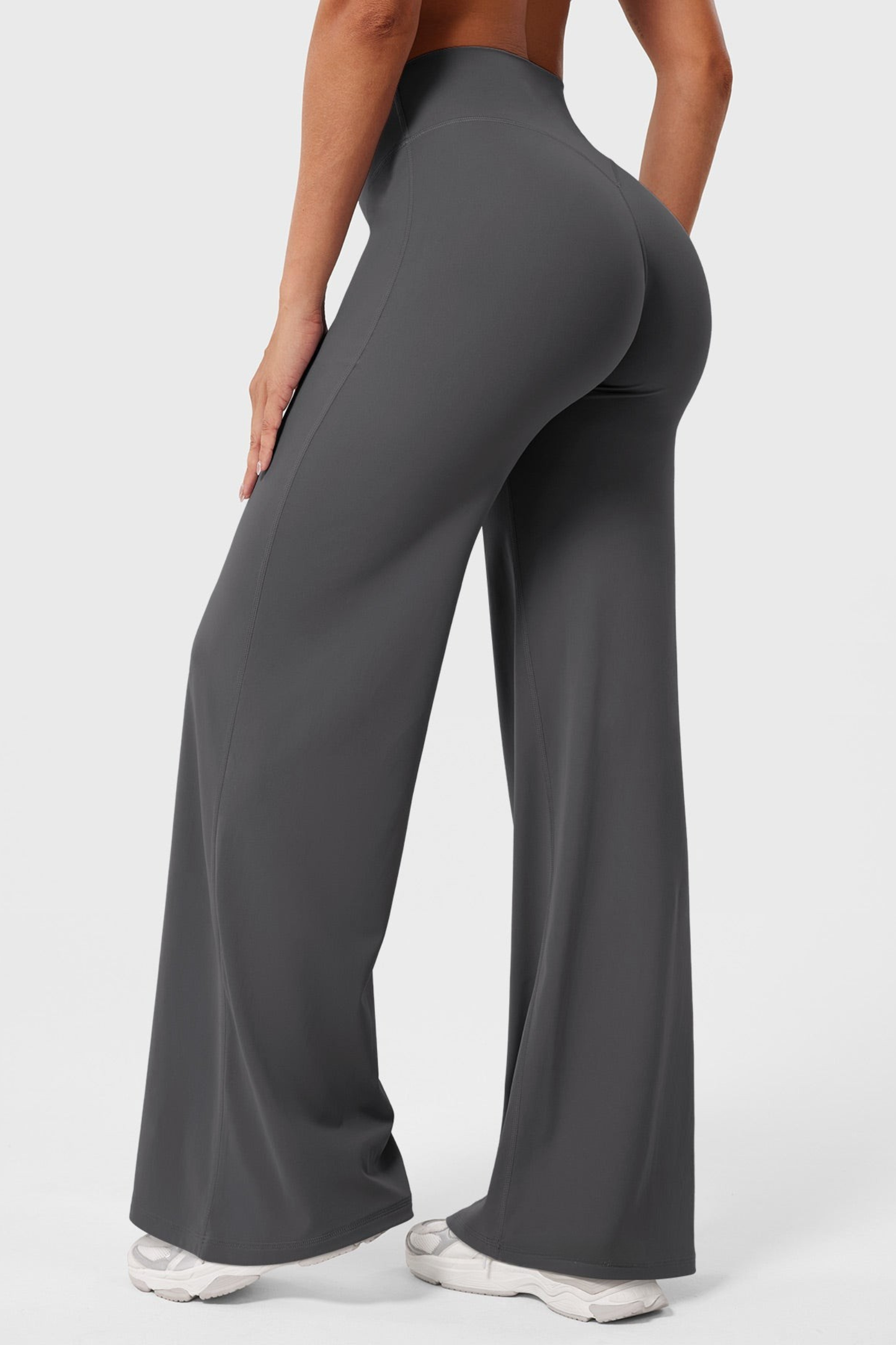 Leggings straight tiro alto