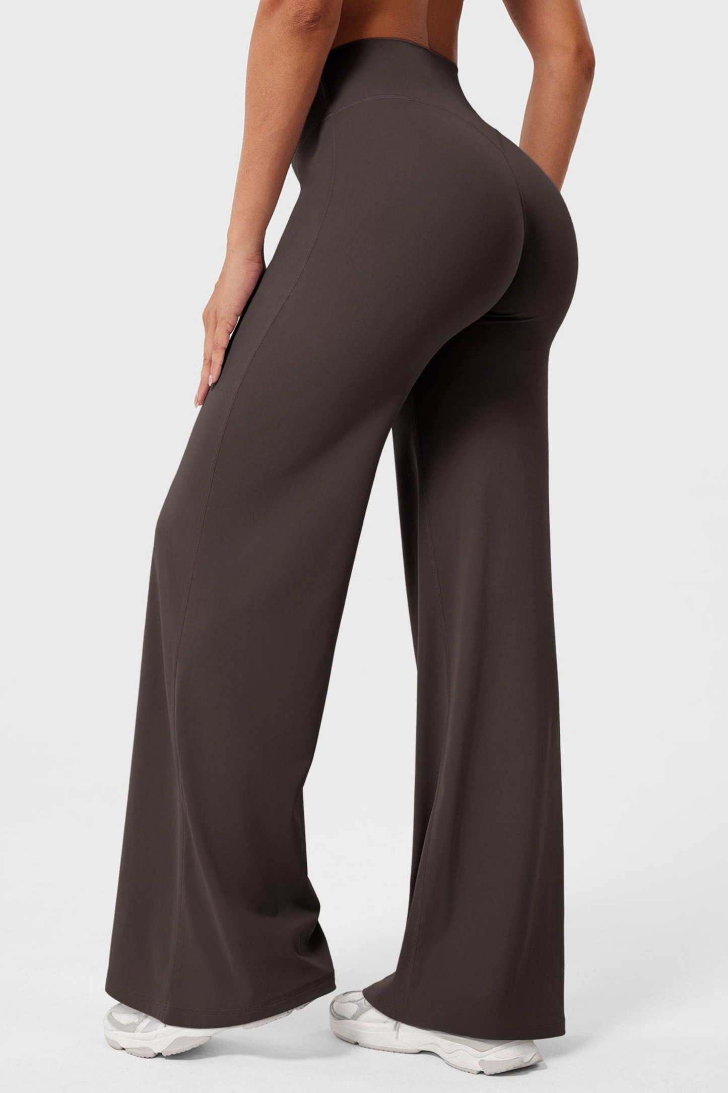 Leggings straight tiro alto