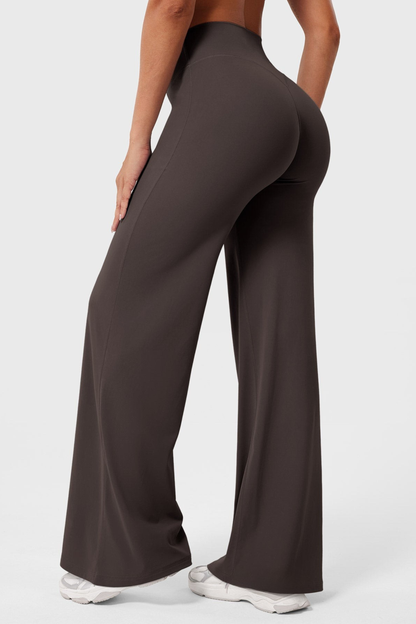 Leggings straight tiro alto