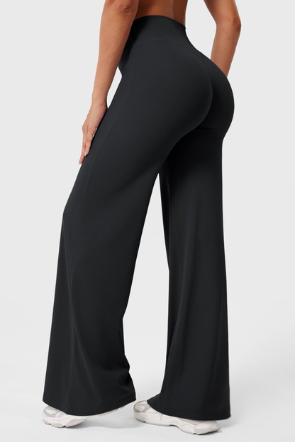 Leggings straight tiro alto