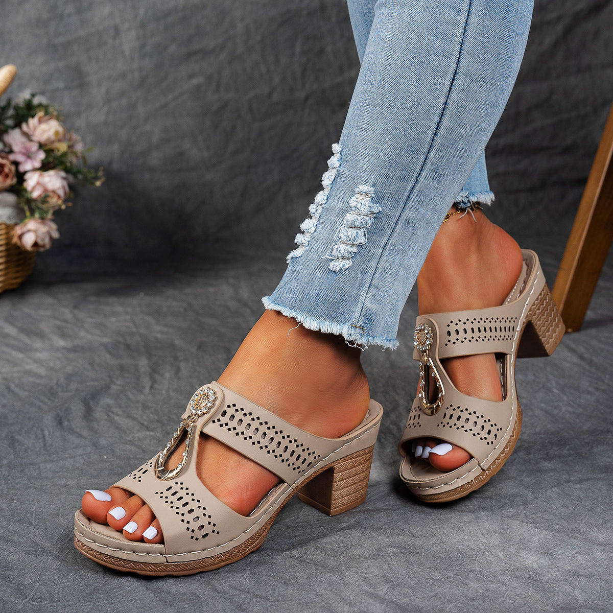 Isabella™ | Sandalias ortopédicas cómodas de tacón alto