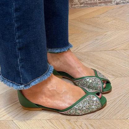 SANDALE PLATE AVEC BRACELET À LA CHEVILLE