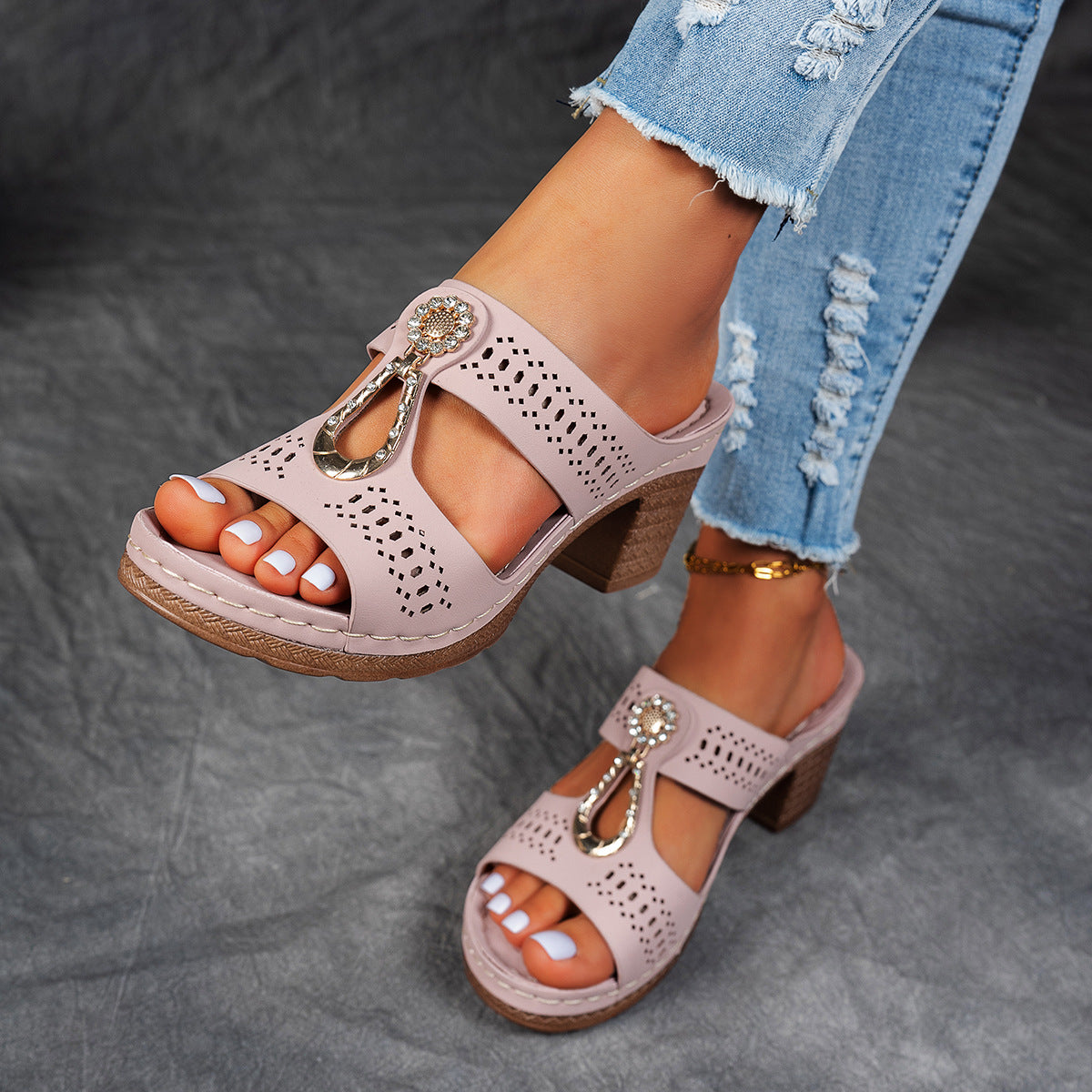 Isabella™ | Sandalias ortopédicas cómodas de tacón alto