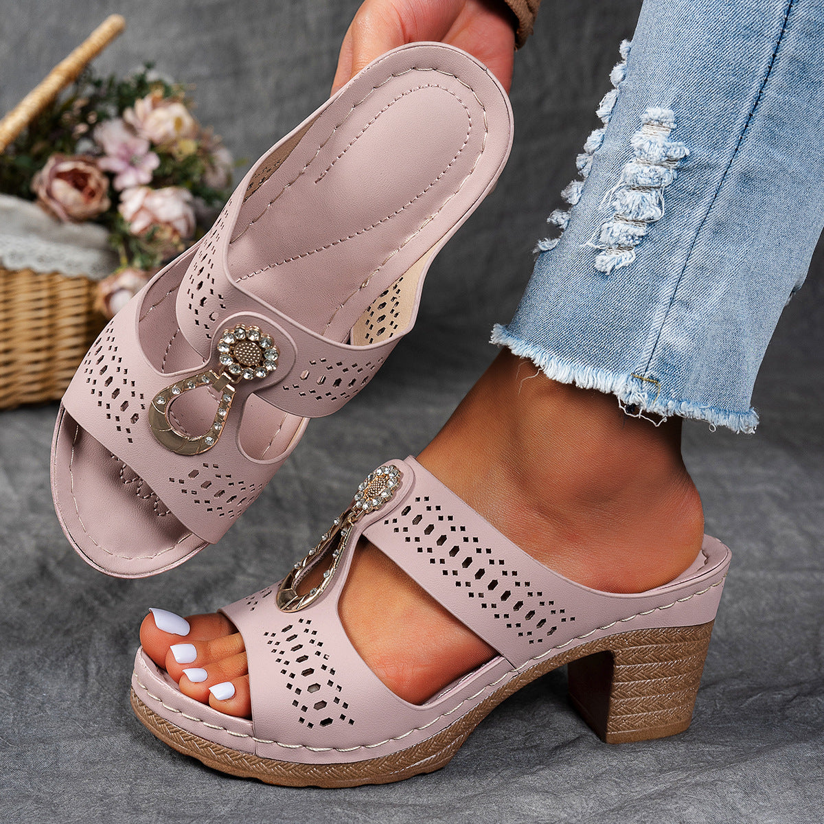 Isabella™ | Sandalias ortopédicas cómodas de tacón alto
