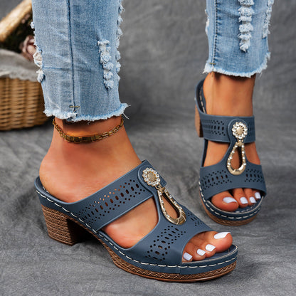 Isabella™ | Sandalias ortopédicas cómodas de tacón alto