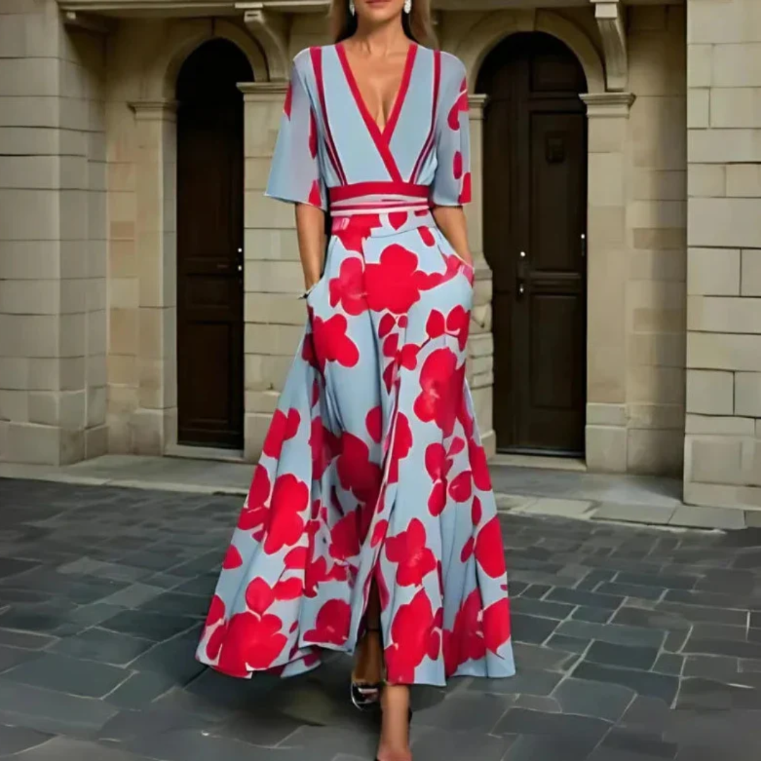 Michelle™ - Vestido Floral Cruzado Elegante