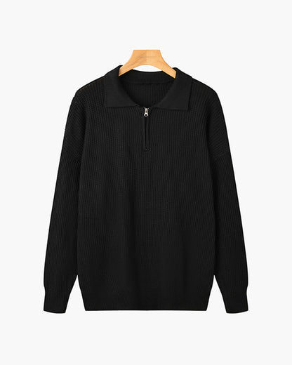 GONJU - Jersey de Punto con Cremallera