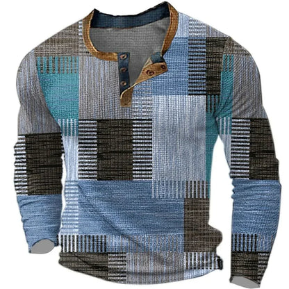 BEECK™ | Camiseta Manga Larga Estampada Hombre