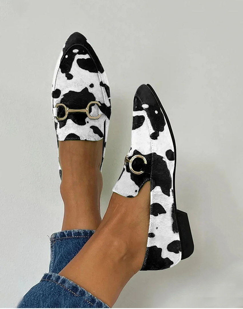 Ana | Mocasines con Estampado y Detalle de Hebilla