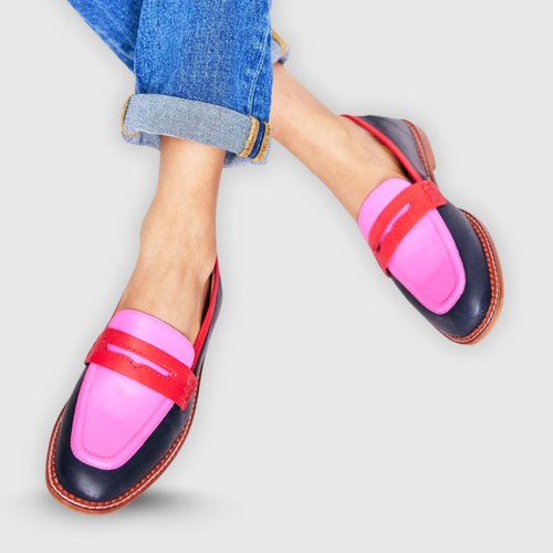 Giuliana | Mocasines en Colores Contraste