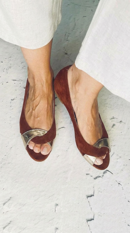 SANDAL OPEN TOE AVEC DÉTAIL MÉTALLIQUE
