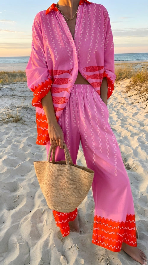 Isla | Conjunto Largo Rosa
