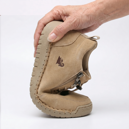 Zapatos ortopédicos cómodos Flora con cremallera