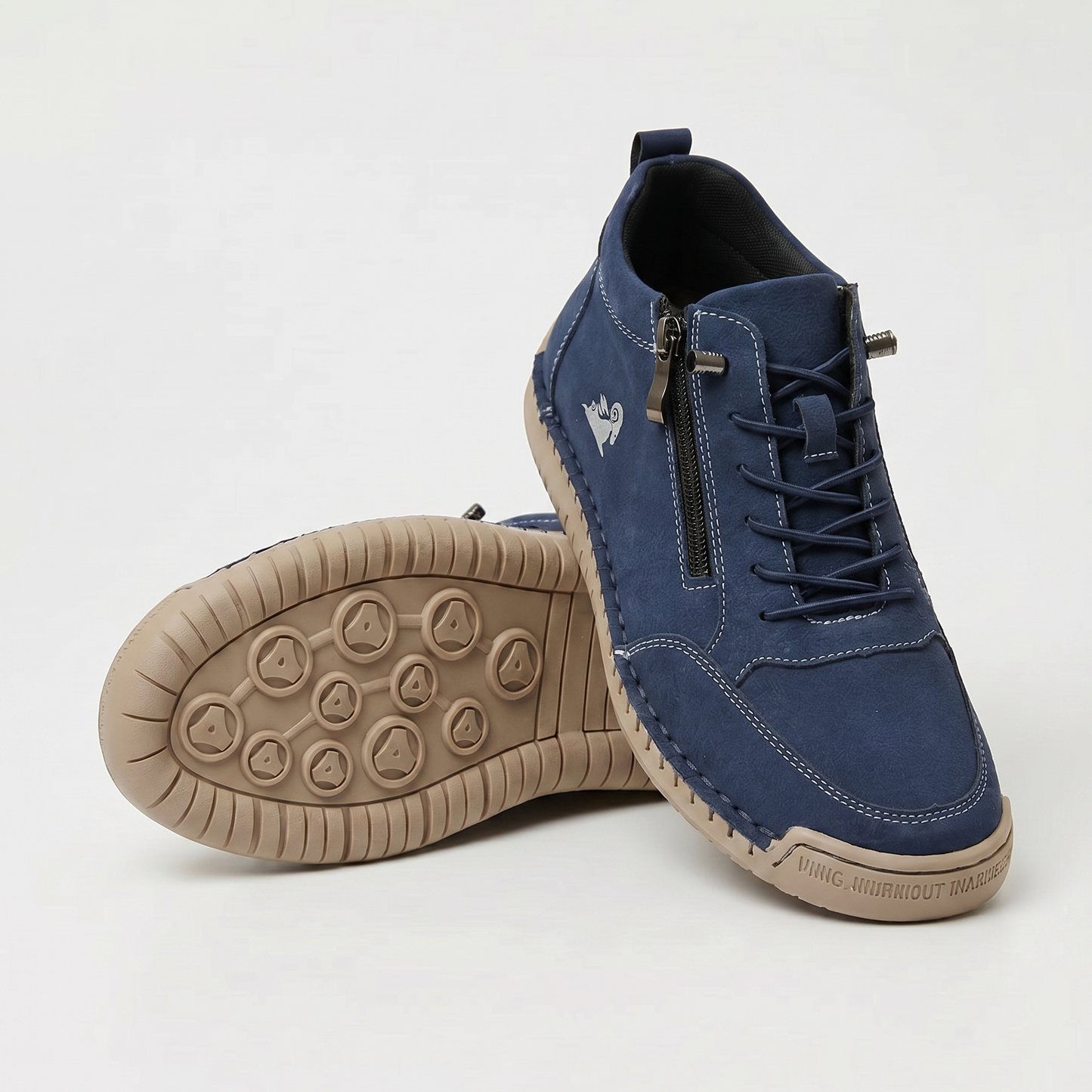 Zapatos ortopédicos cómodos Flora con cremallera