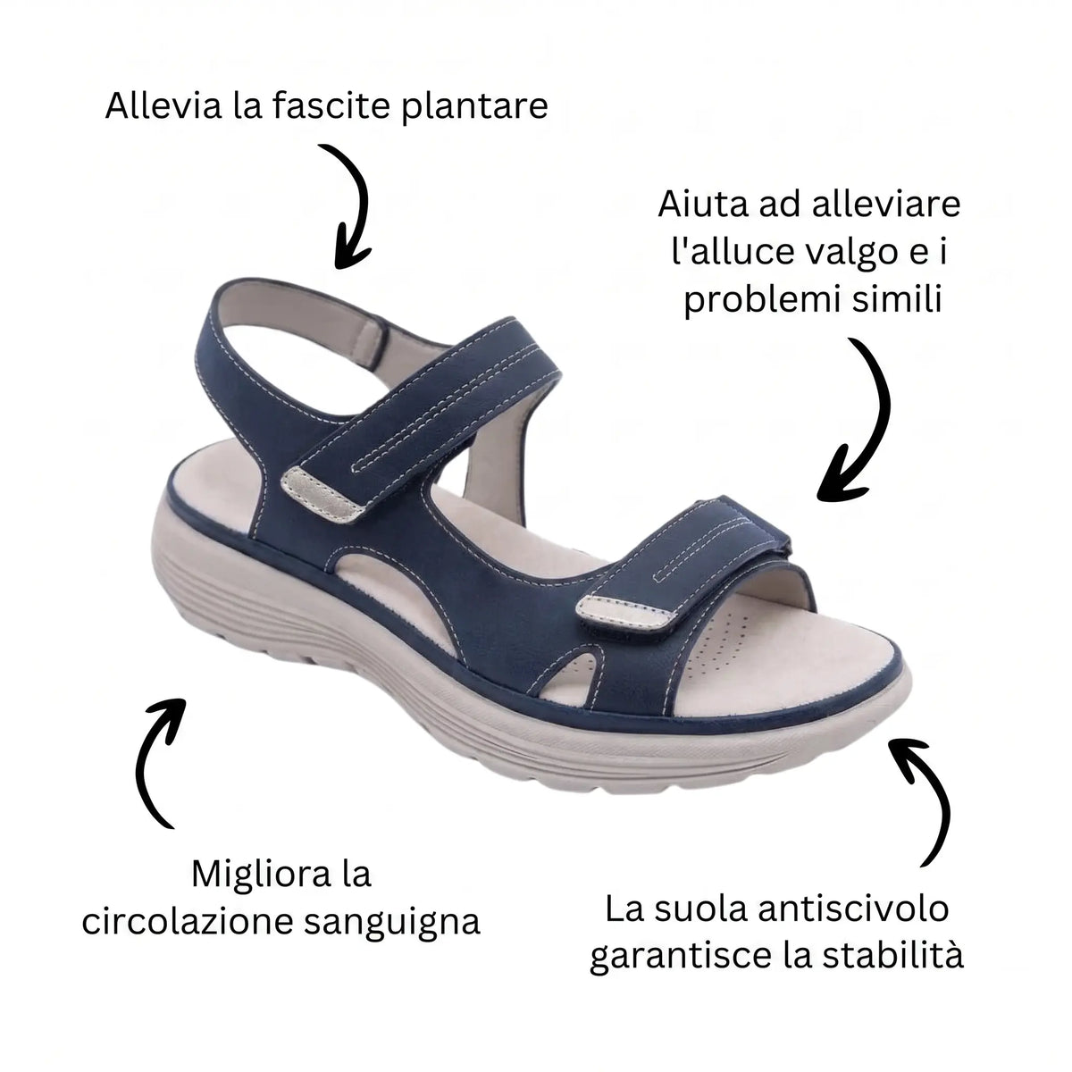 Soline - Sandalias ortopédicas ergonómicas