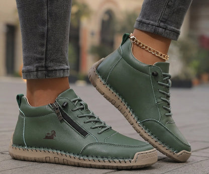 Zapatos ortopédicos cómodos Flora con cremallera