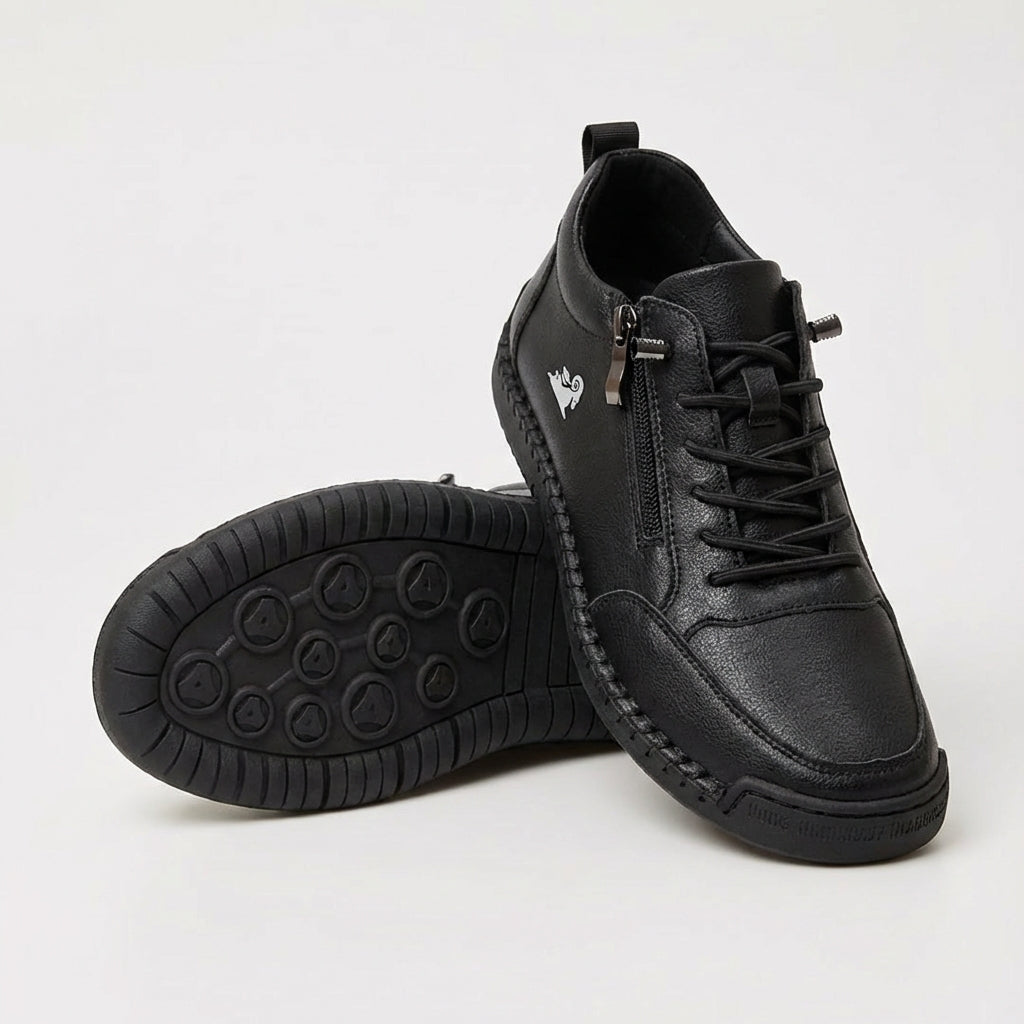 Zapatos ortopédicos cómodos Flora con cremallera