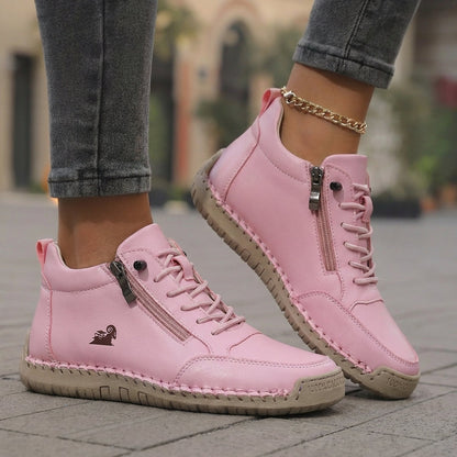 Zapatos ortopédicos cómodos Flora con cremallera