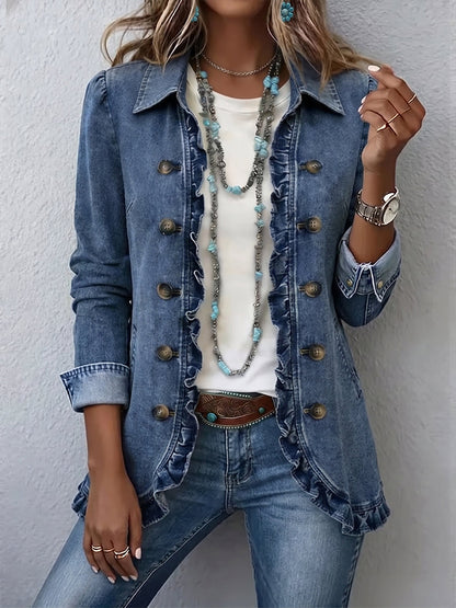 Nicole | Chaqueta Plisada con Volantes
