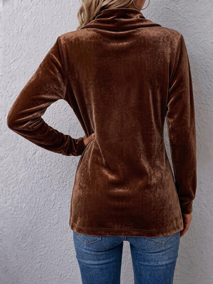 Renata | Chaqueta Vintage Abierta Manga Larga con Detalle de Botón y Solapa