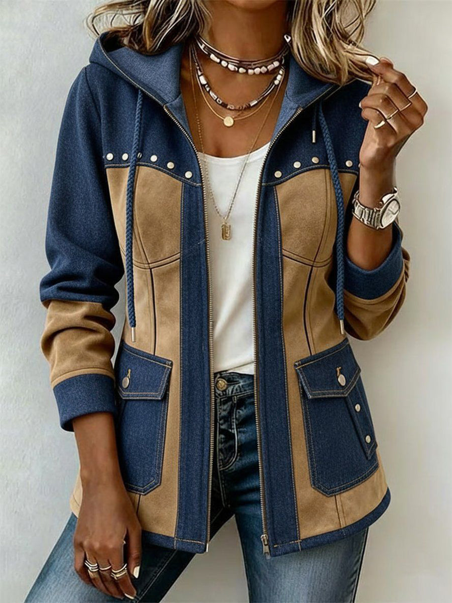 Marian | Chaqueta Patchwork con Capucha