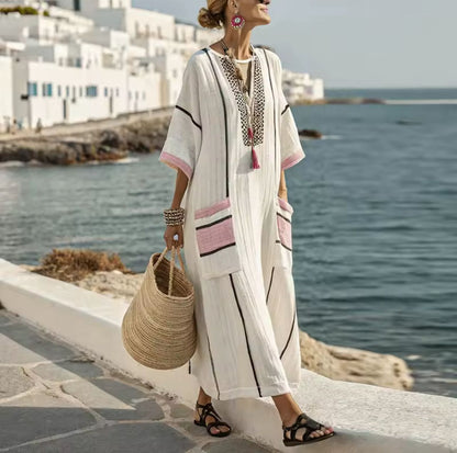Elegante Mary - Vestido largo de playa para un look veraniego a la última