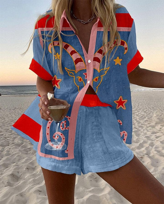 Marjorie | Conjunto con Estampado Verano