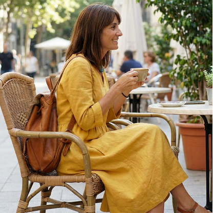 Vestido informal en V