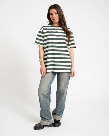 Camiseta de rayas oversize - Talla Única