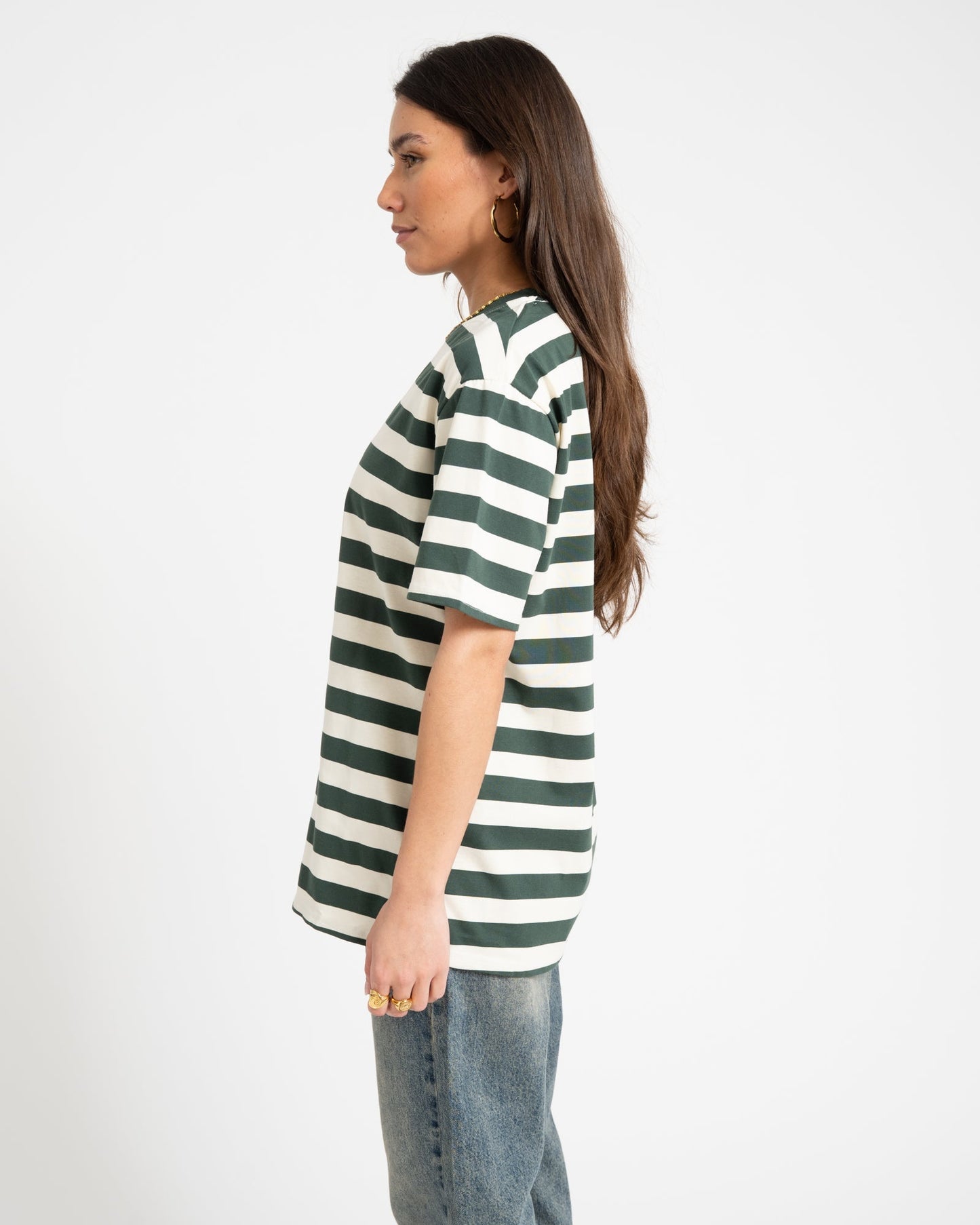 Camiseta de rayas oversize - Talla Única