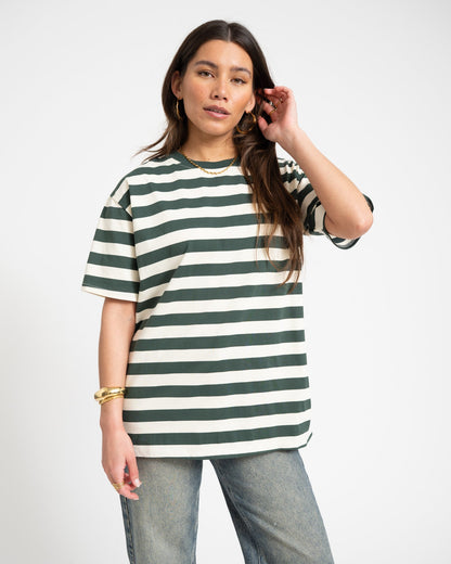 Camiseta de rayas oversize - Talla Única