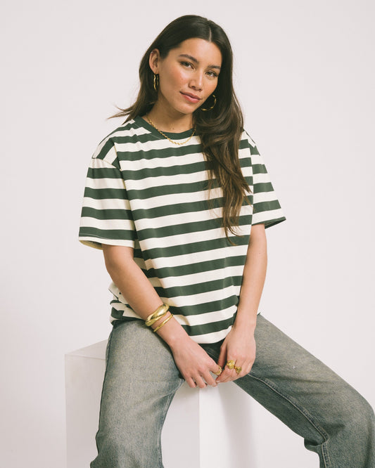Camiseta de rayas oversize - Talla Única