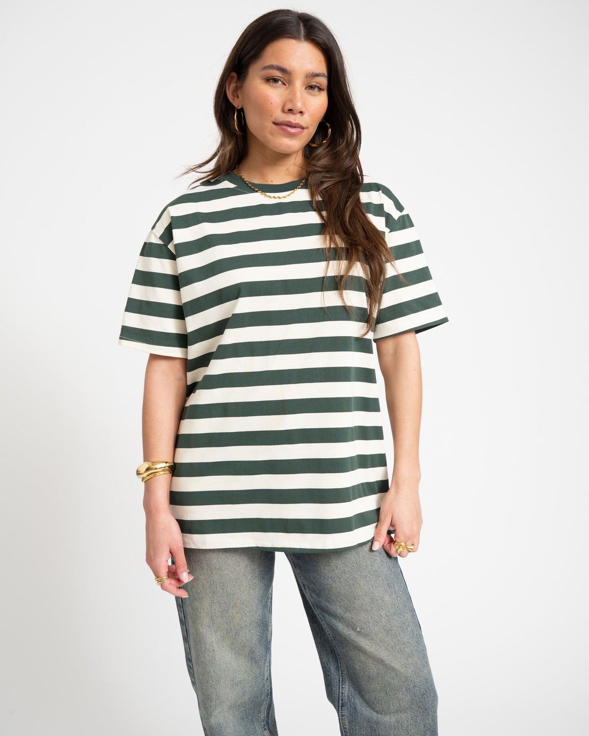 Camiseta de rayas oversize - Talla Única