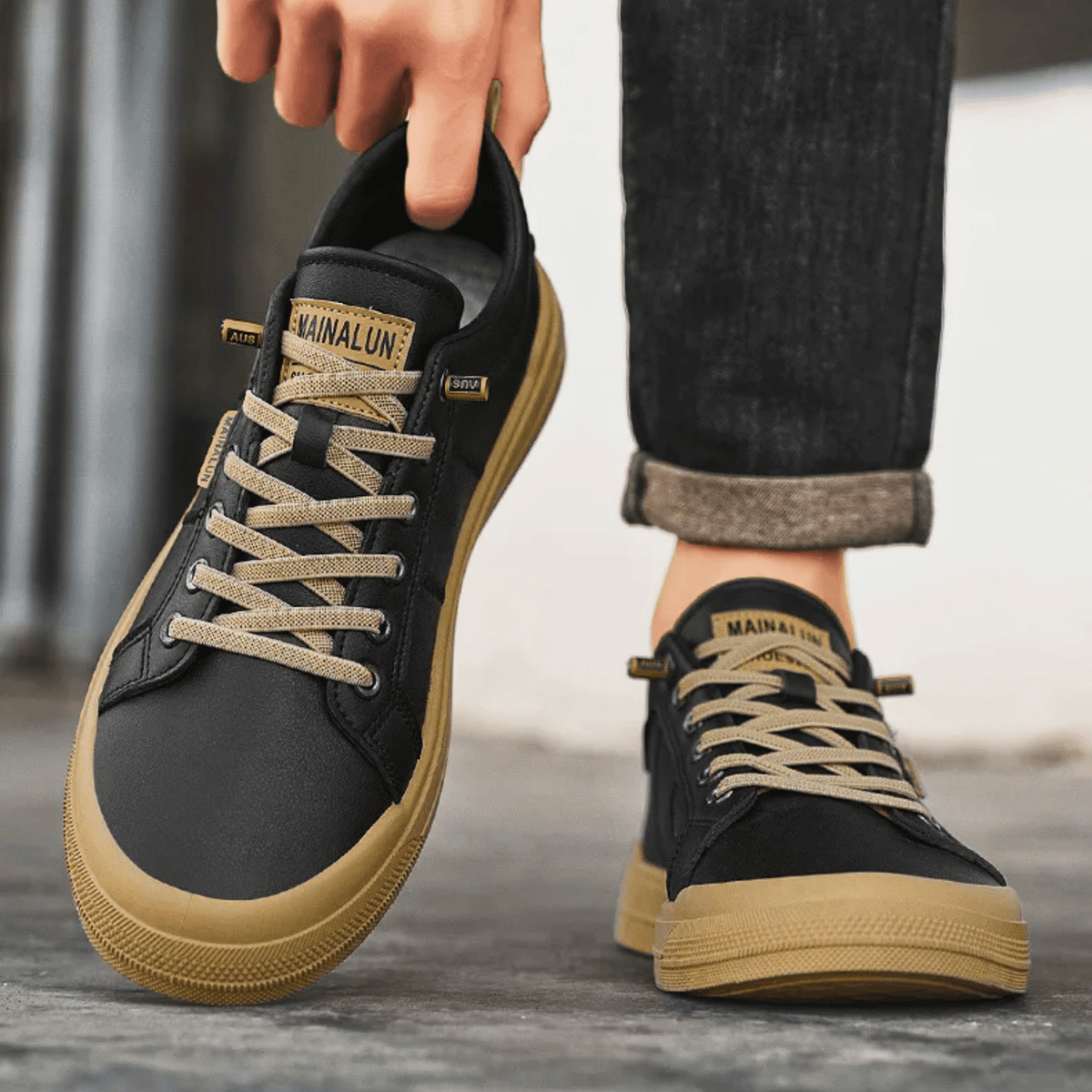 HARRINGTON | Zapatillas de Cuero Clásicas